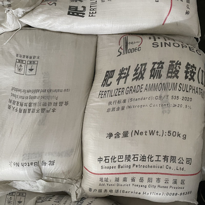 (NH4)2SO4 Ammonium Sulfate N Content 21% Ammonium Sulphate Agricultural Fertilizer