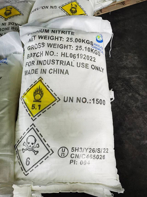 Sodium Nitrite NaNO2 Powder 98.5 Purity HS Code 2834100000