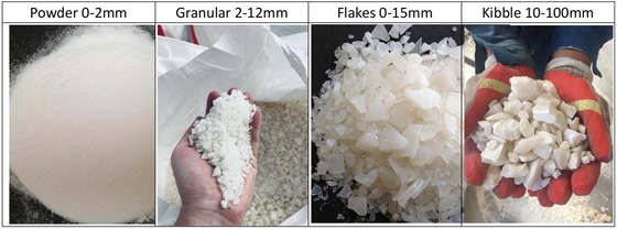 10043-01-3 Iron Free Aluminum Sulfate Powder Granular Flakes Kibble For Sewage Treatment