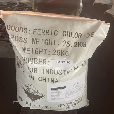 25 KG / BGA FeCL3 Ferric Chloride Used As Water Treatment Chemicals