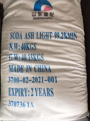 40KG / Bag 99.2% Soda Ash Light For Glass Na2CO3 Sodium Carbonate