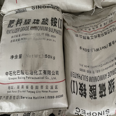 50 KG/BAG Ammonium Sulfate White Particle CAS 7783-20-2 Used As Nutriment In Agriculture