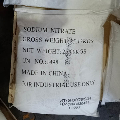 25 KG/BAG Sodium Nitrate CAS 7631-99-4 Formula NaNO3