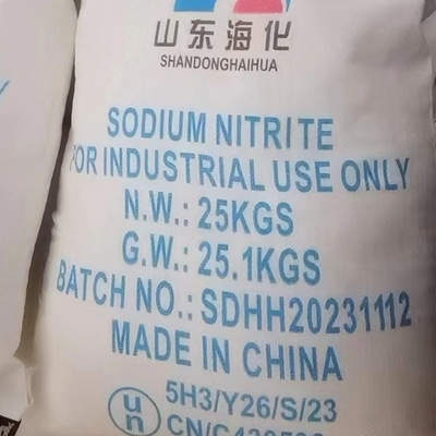 NaNO2 Sodium Nitrite Used As Metal Heat Treatment Agent 25 KG / BAG