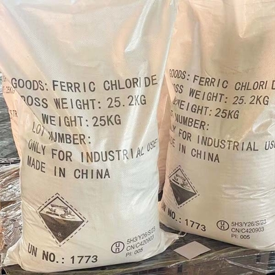 25 KG / BGA FeCL3 Ferric Chloride Used As Water Treatment Chemicals