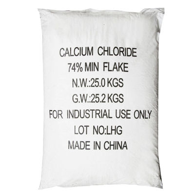 Industrial Grade Cacl2 Calcium Chloride White Flakes 10043-54-4 74% 25 KG