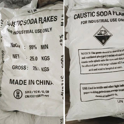 Industrial Grade 25kg/bag Caustic Soda Sodium Hydroxide NaOH 96%-99% for Chemical Reactions