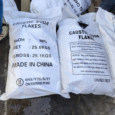 NaOH Caustic Soda Sodium Hydroxide Inorganic Compound Strong Corrosiveness 25 KG / BAG
