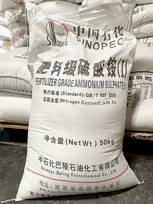 50 KG/BAG Ammonium Sulfate White Particle CAS 7783-20-2 Used As Nutriment In Agriculture